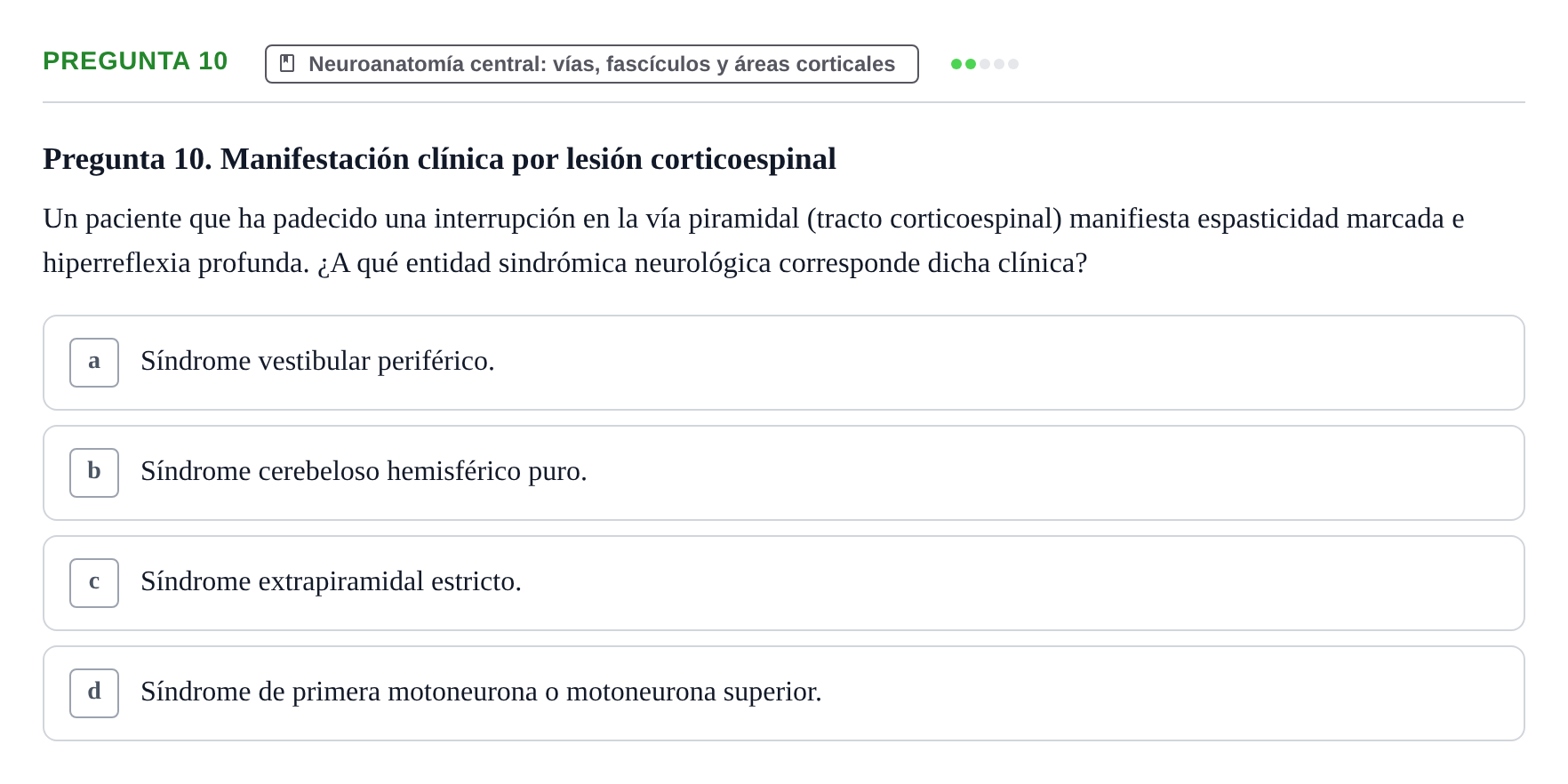 Enunciado: Pregunta 10