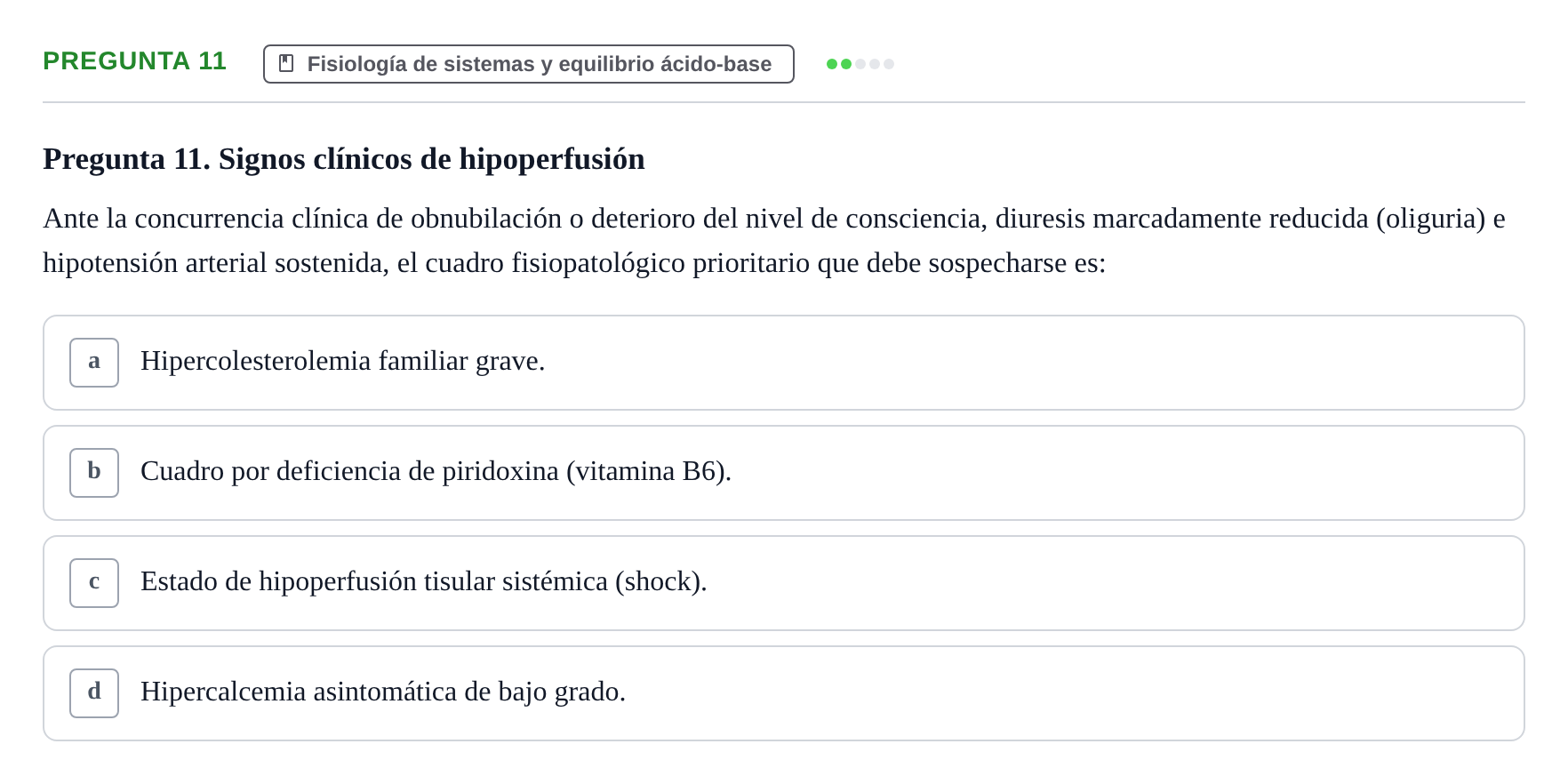 Enunciado: Pregunta 11