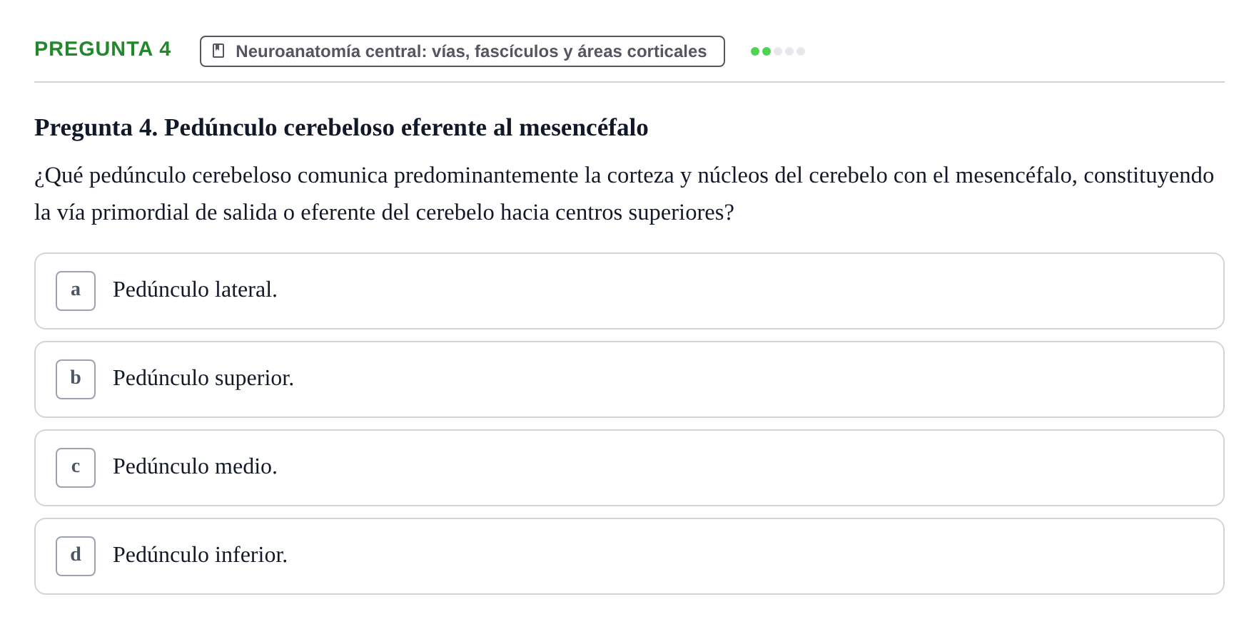Enunciado: Pregunta 4