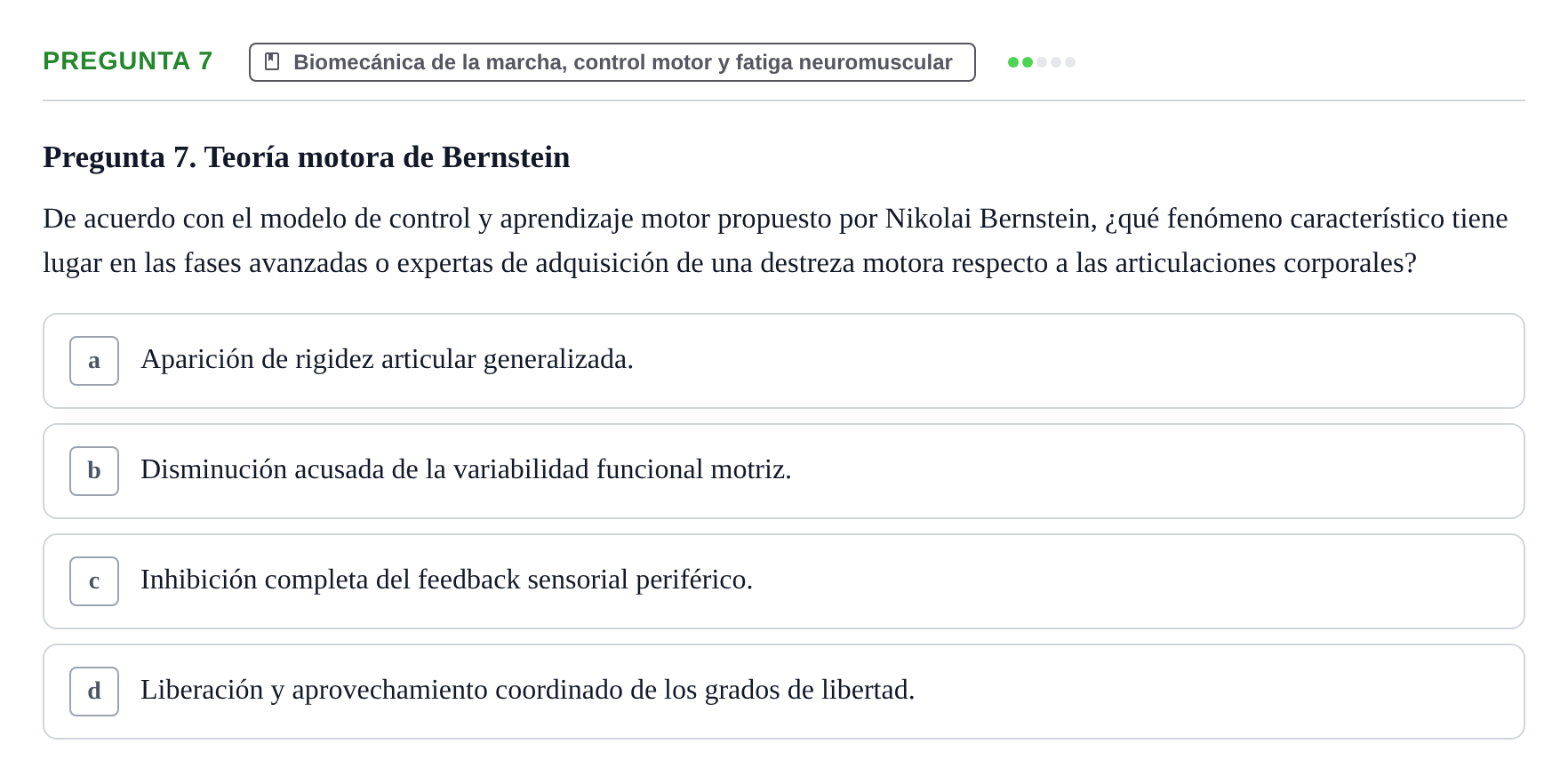 Enunciado: Pregunta 7