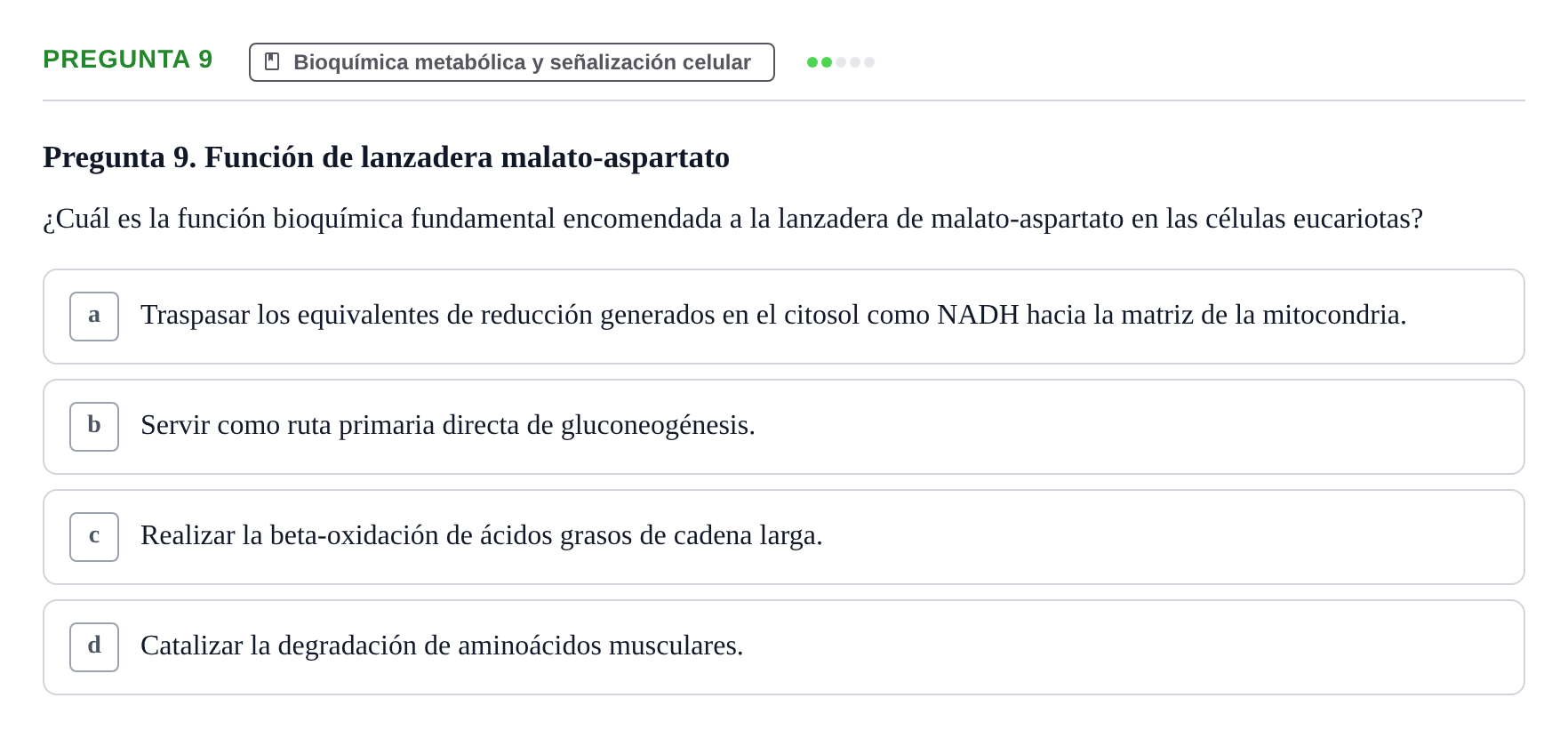 Enunciado: Pregunta 9
