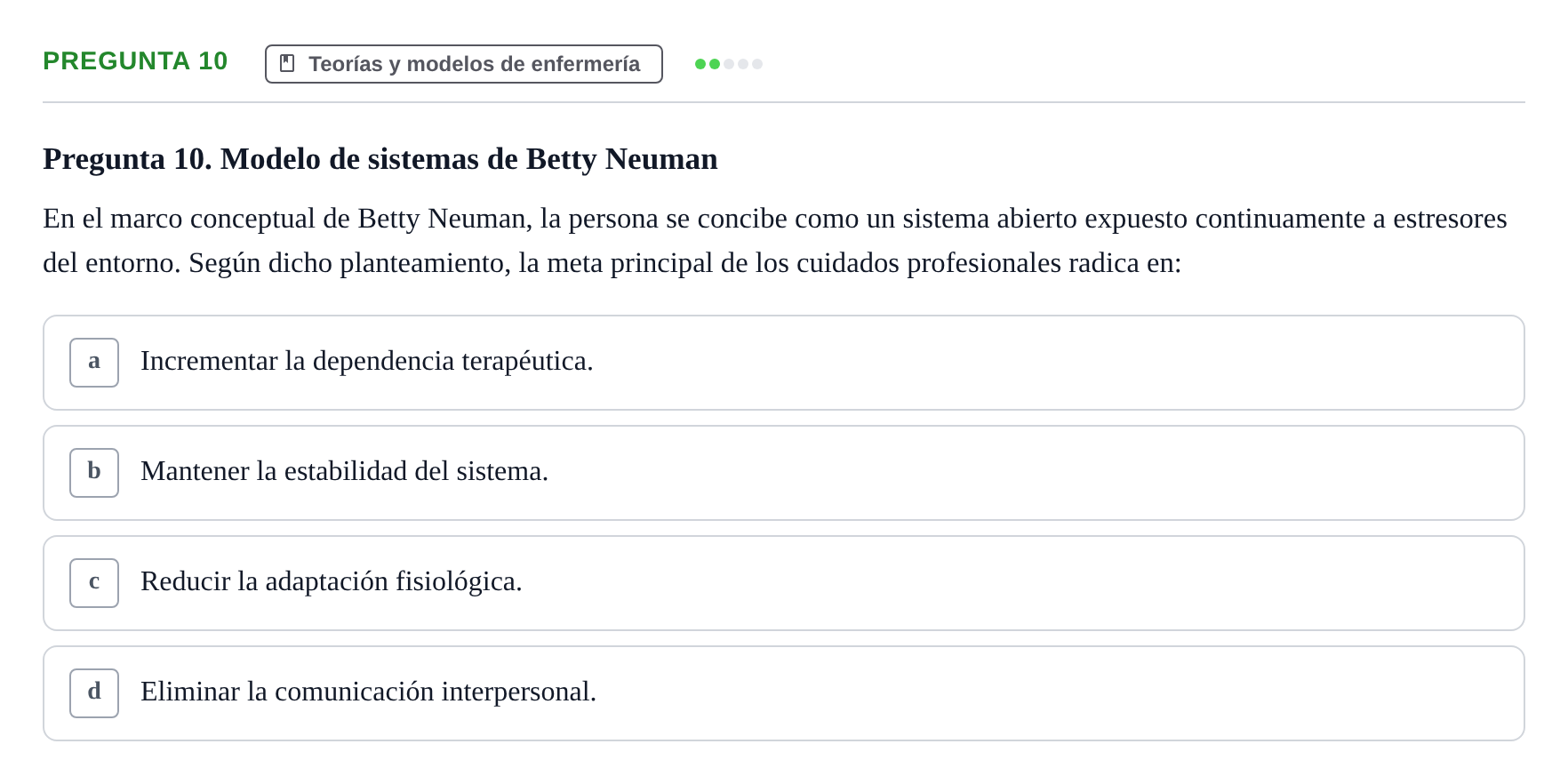 Enunciado: Pregunta 10