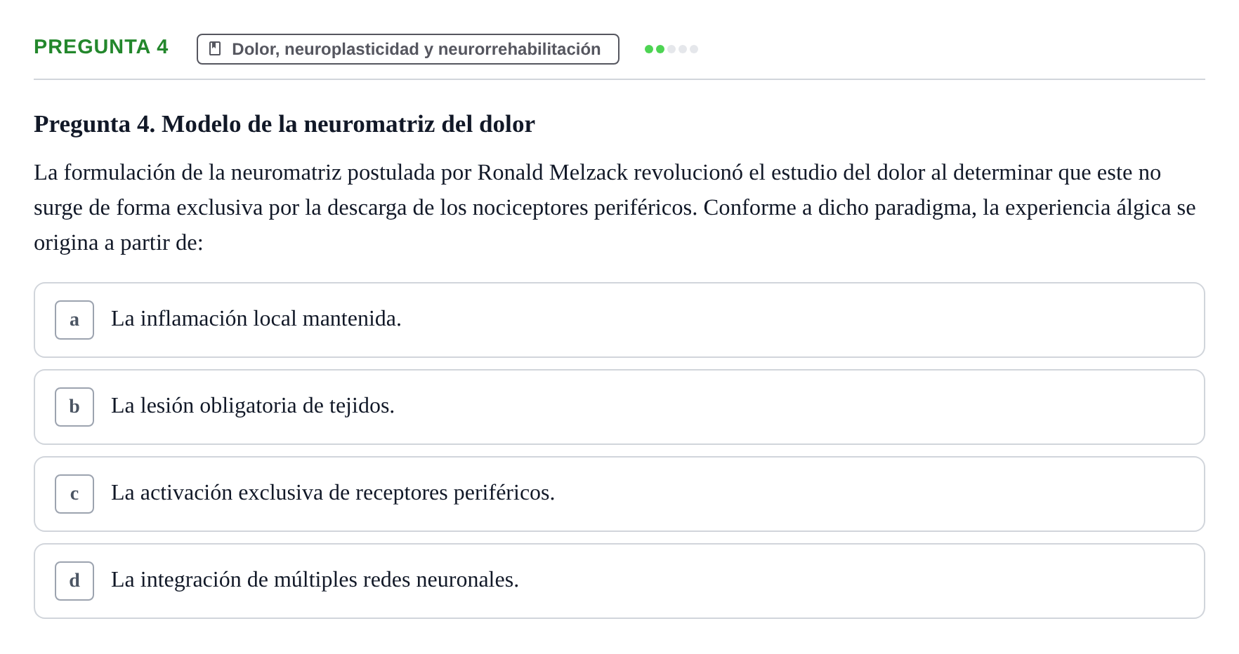Enunciado: Pregunta 4