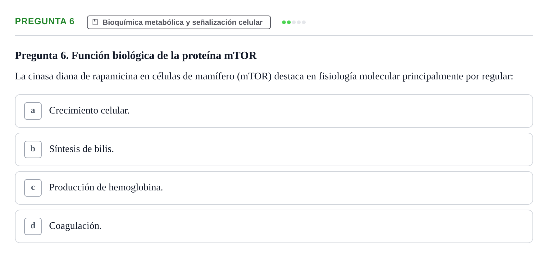 Enunciado: Pregunta 6