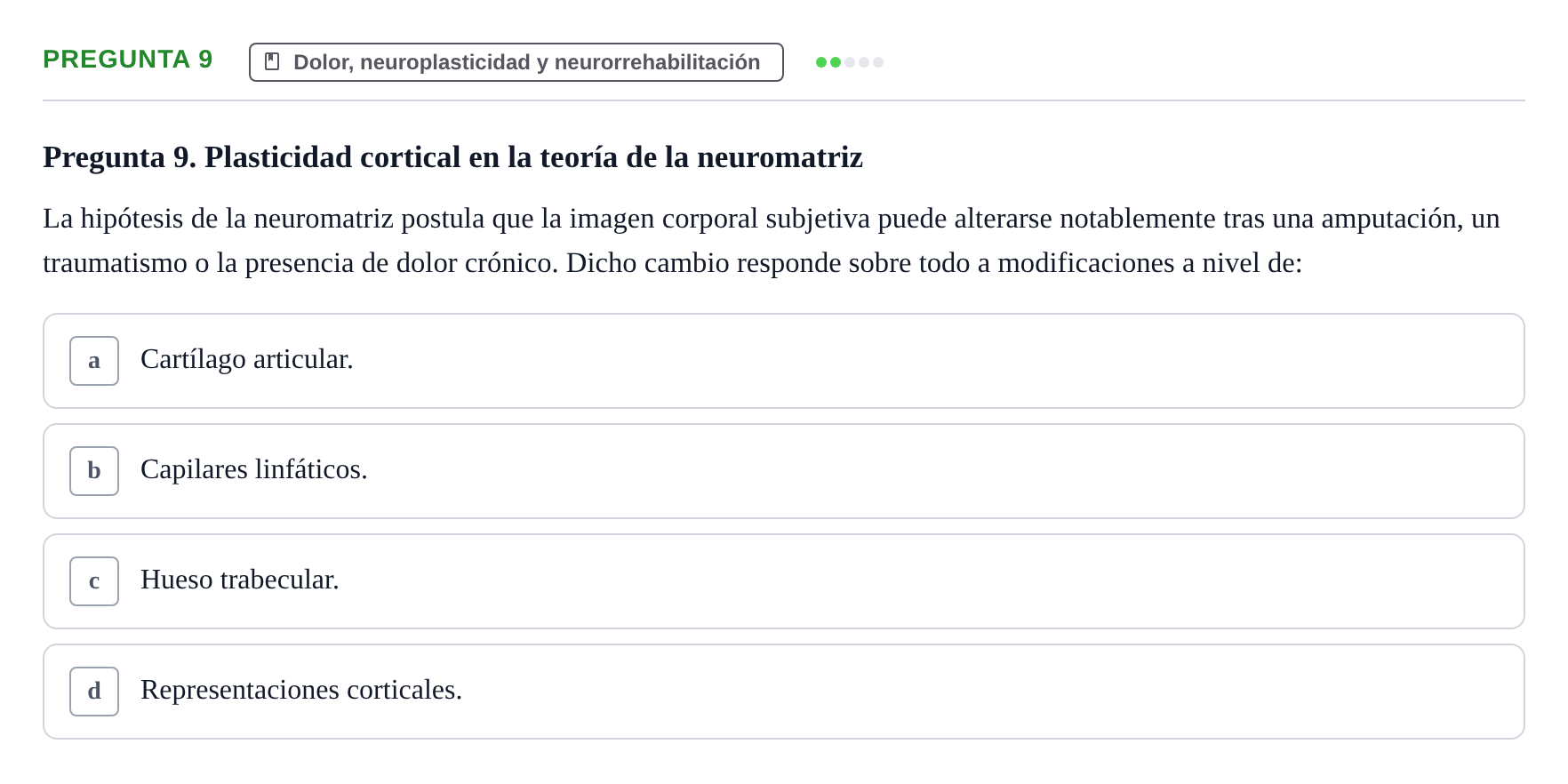 Enunciado: Pregunta 9