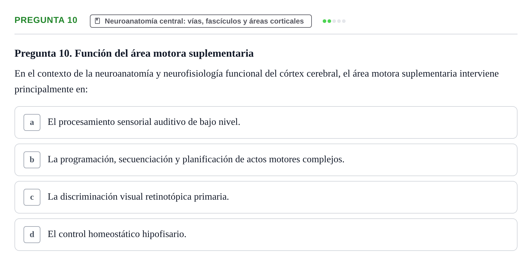 Enunciado: Pregunta 10