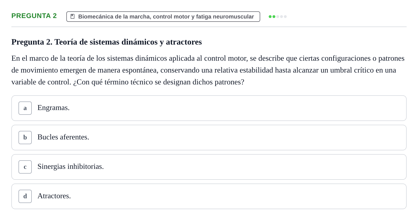 Enunciado: Pregunta 2