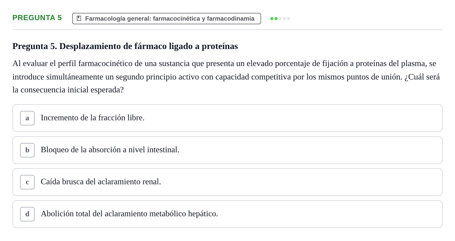 Enunciado: Pregunta 5
