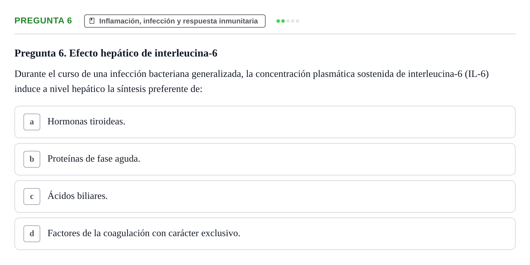 Enunciado: Pregunta 6
