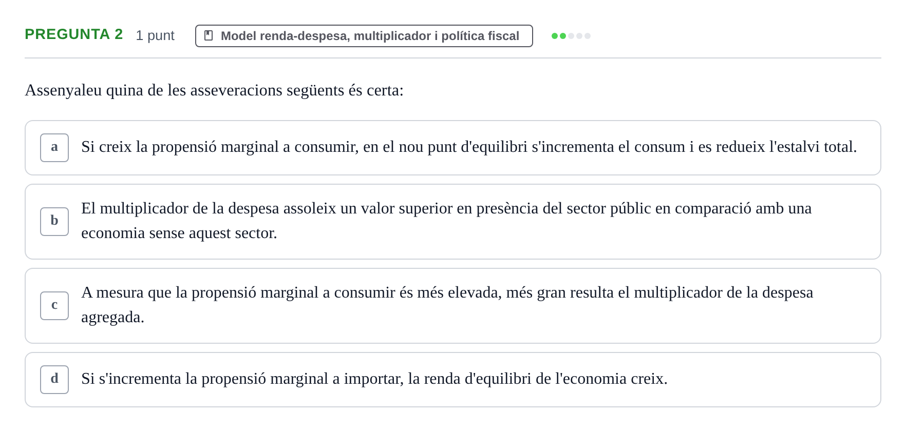 Enunciado: Pregunta 2 · Introducció a l’Economia UDG 2018