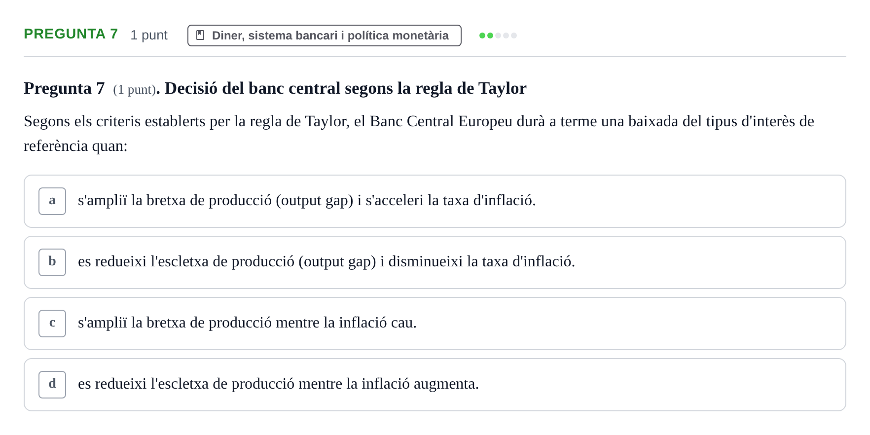 Enunciado: Pregunta 7 · Introducció a l’Economia UDG 2018