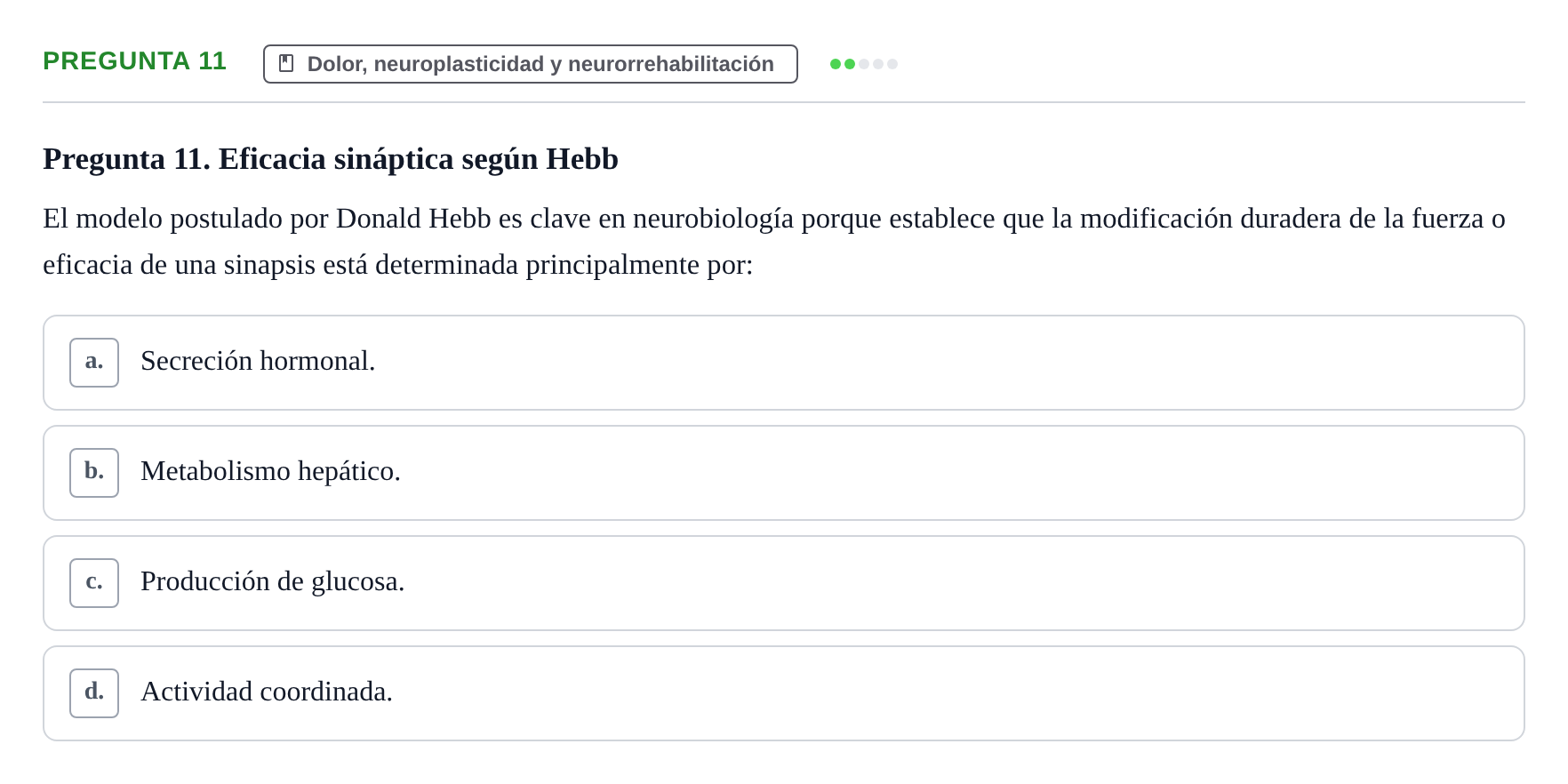 Enunciado: Pregunta 11