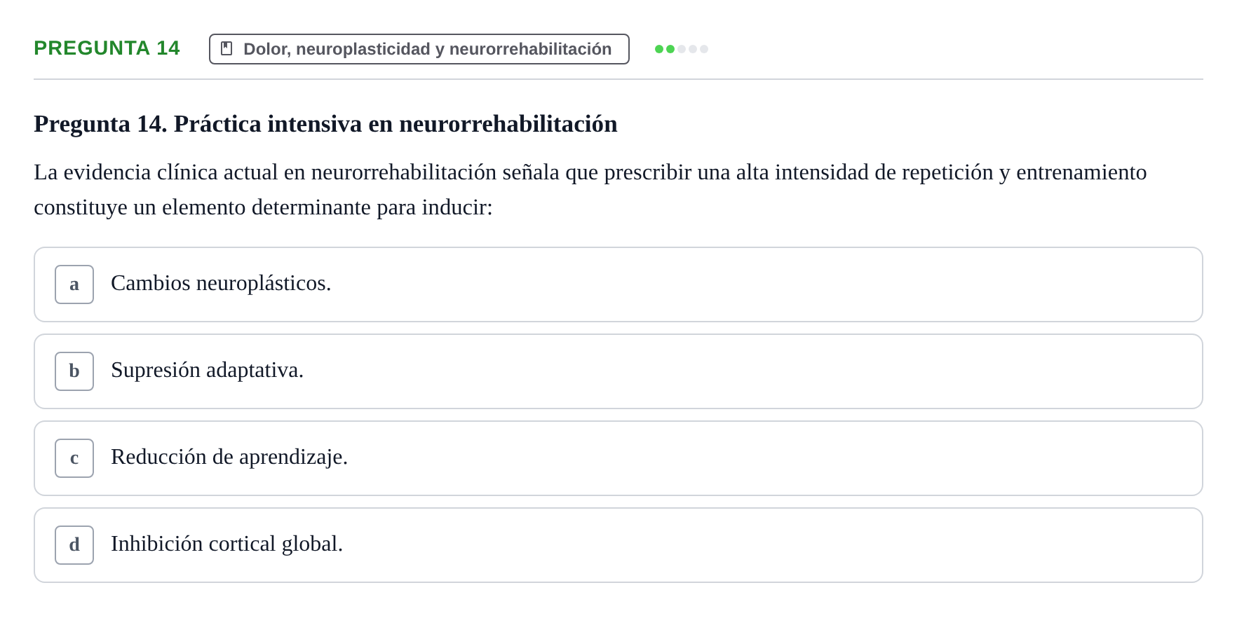 Enunciado: Pregunta 14