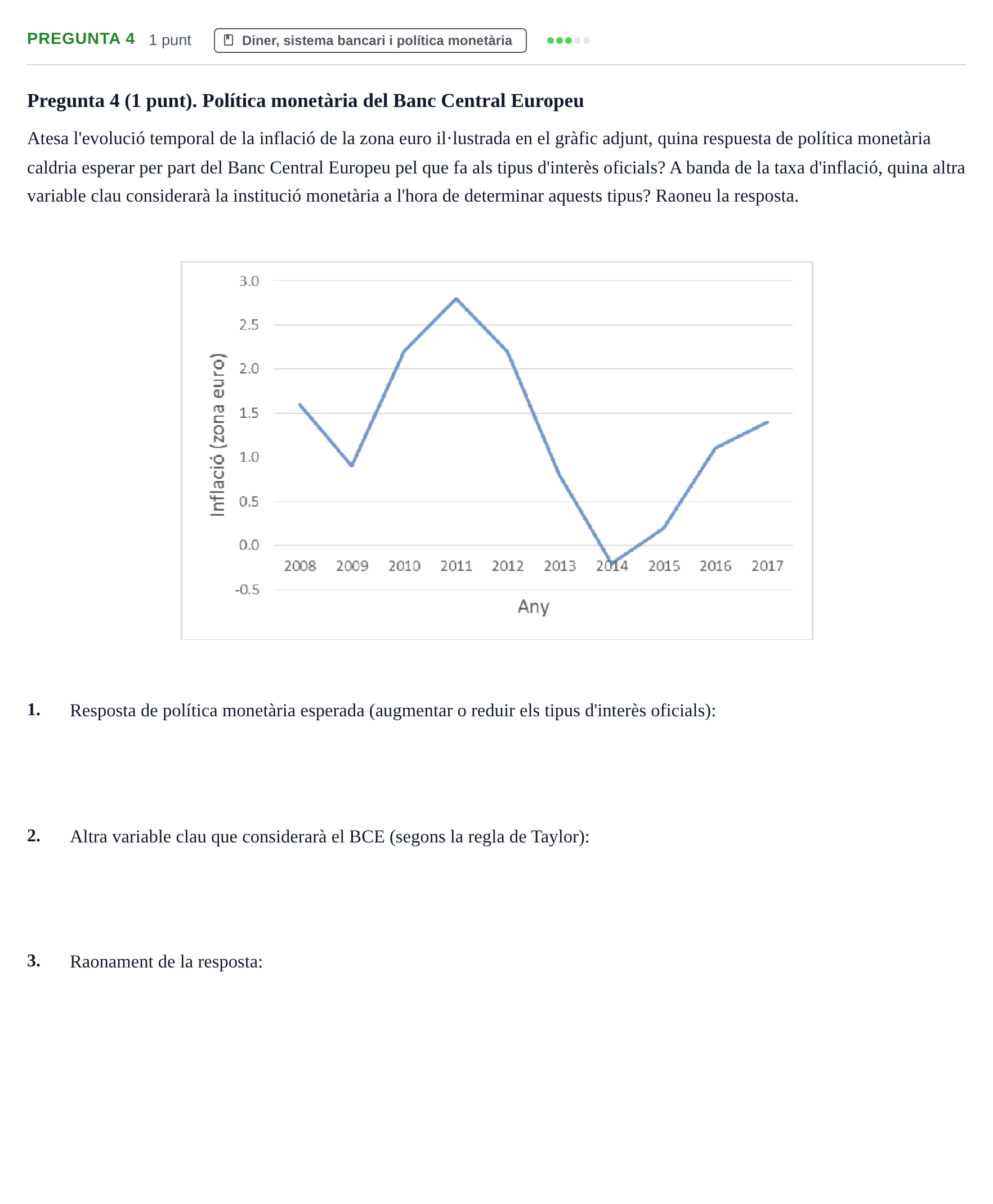 Enunciado: Pregunta 4 · Introducció a l’Economia UDG Juny 2018