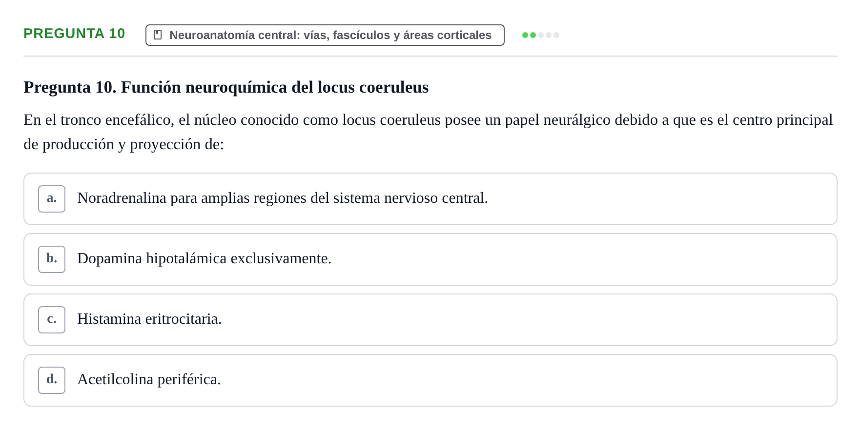 Enunciado: Pregunta 10