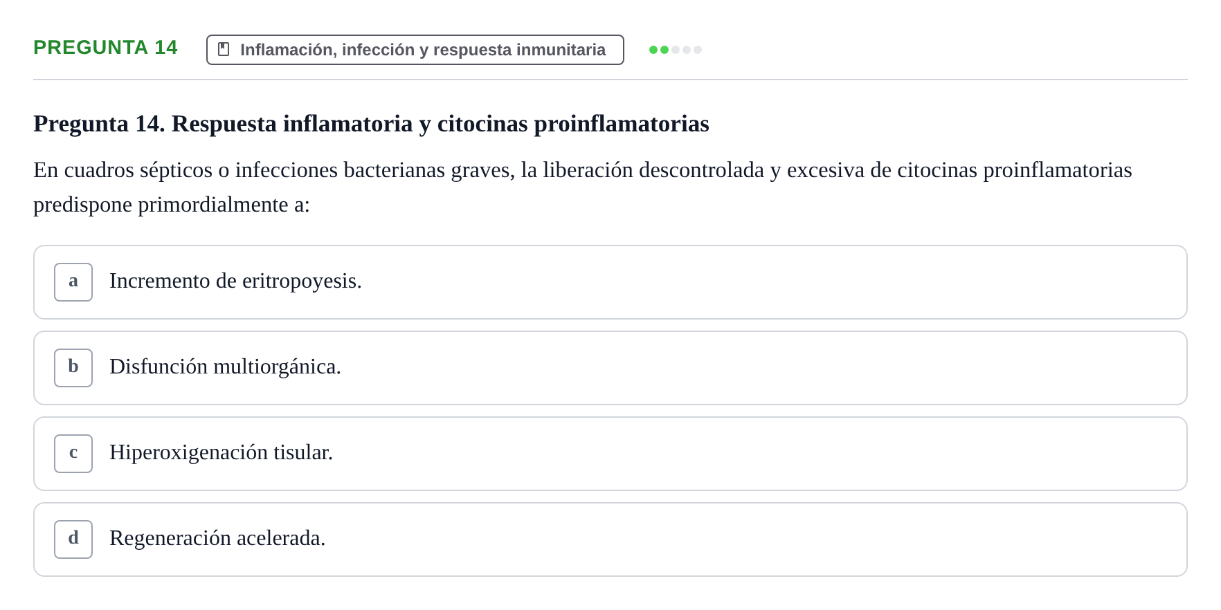 Enunciado: Pregunta 14