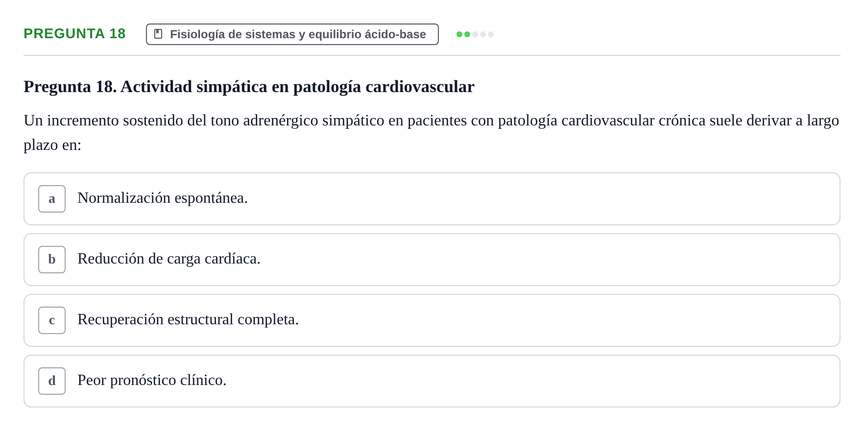 Enunciado: Pregunta 18