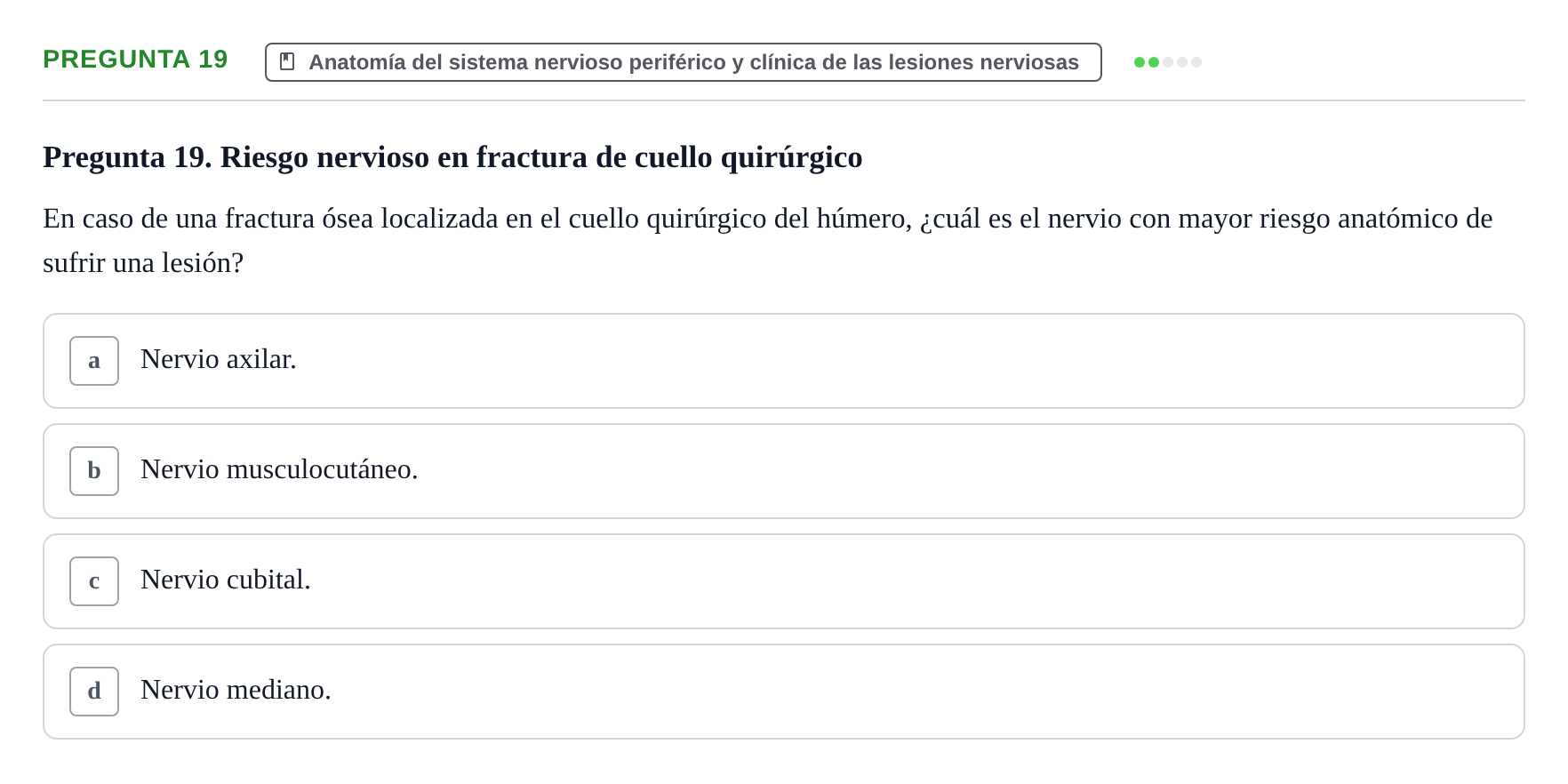 Enunciado: Pregunta 19