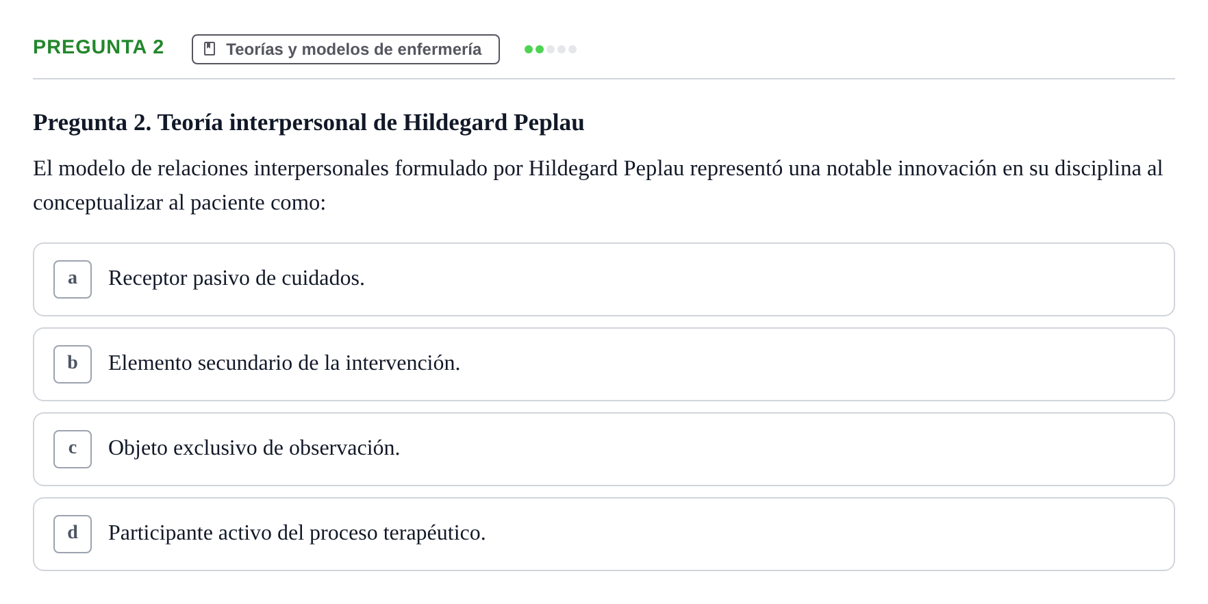 Enunciado: Pregunta 2