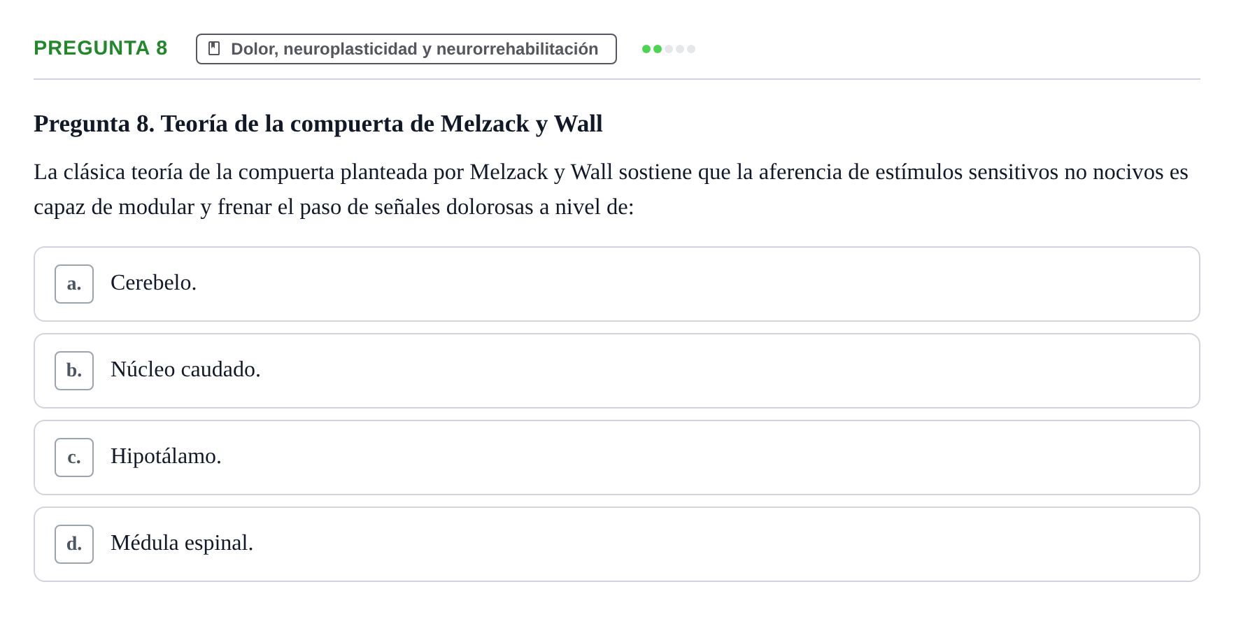 Enunciado: Pregunta 8