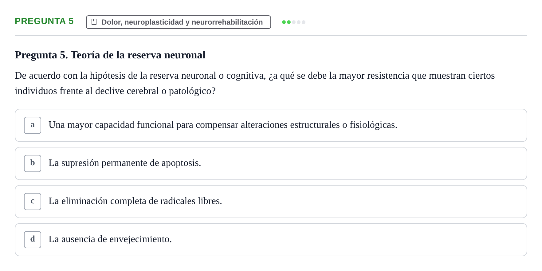 Enunciado: Pregunta 5