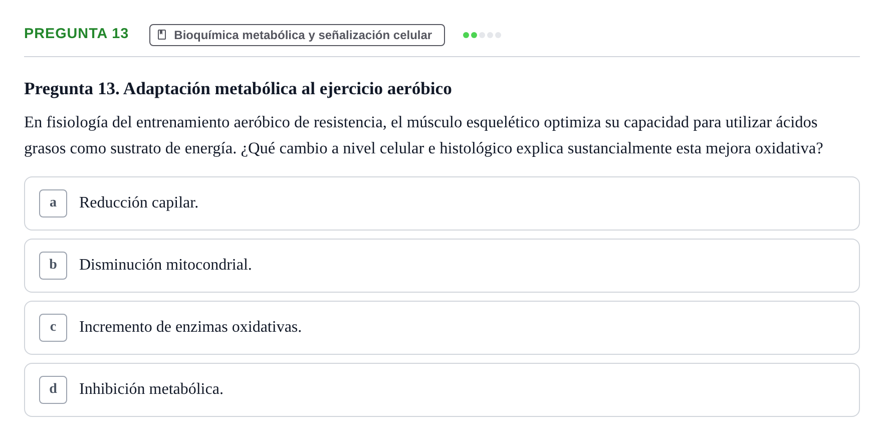 Enunciado: Pregunta 13