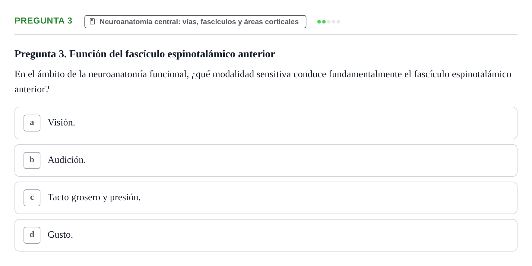 Enunciado: Pregunta 3