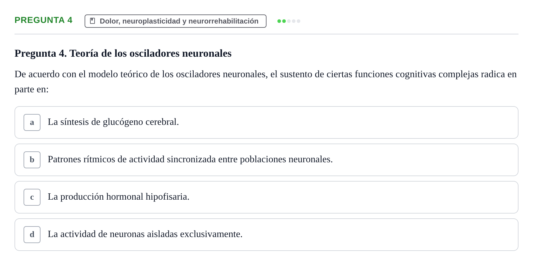Enunciado: Pregunta 4