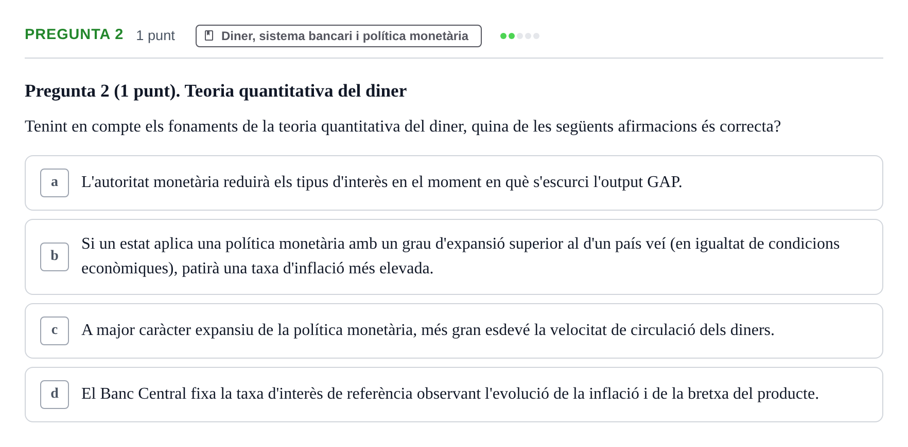 Enunciado: Pregunta 2 · Introducció a l’Economia UDG 2019