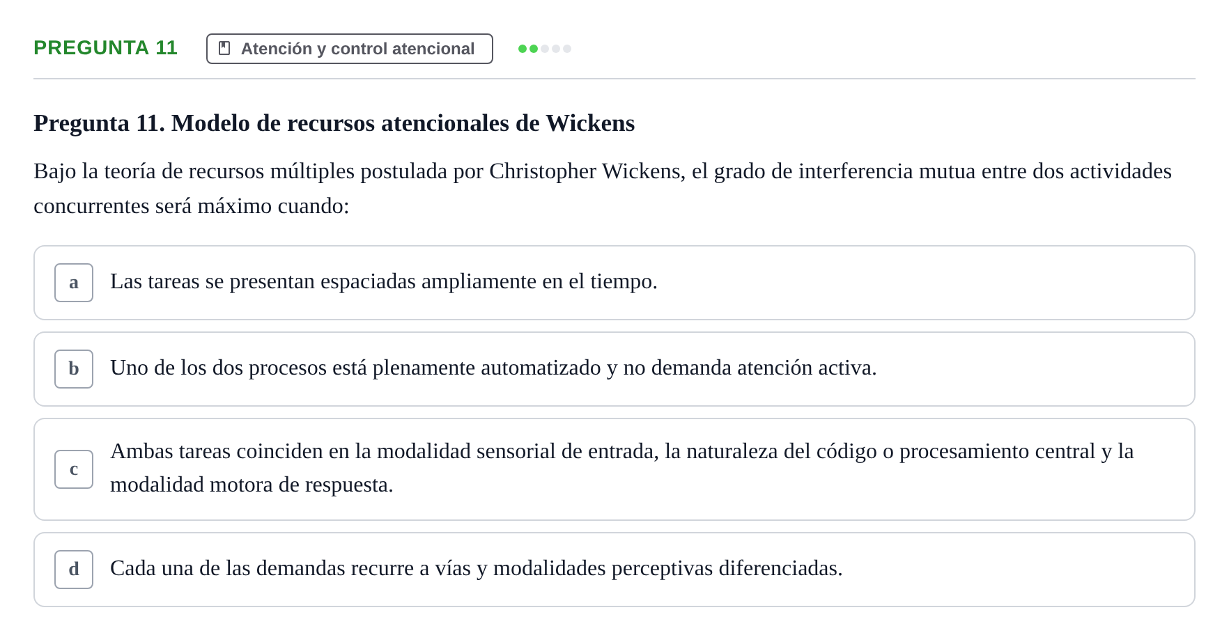 Enunciado: Pregunta 11