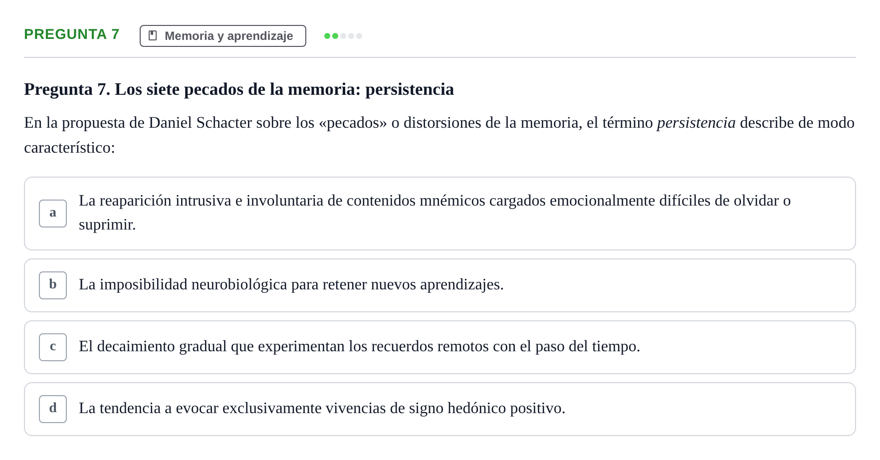 Enunciado: Pregunta 7