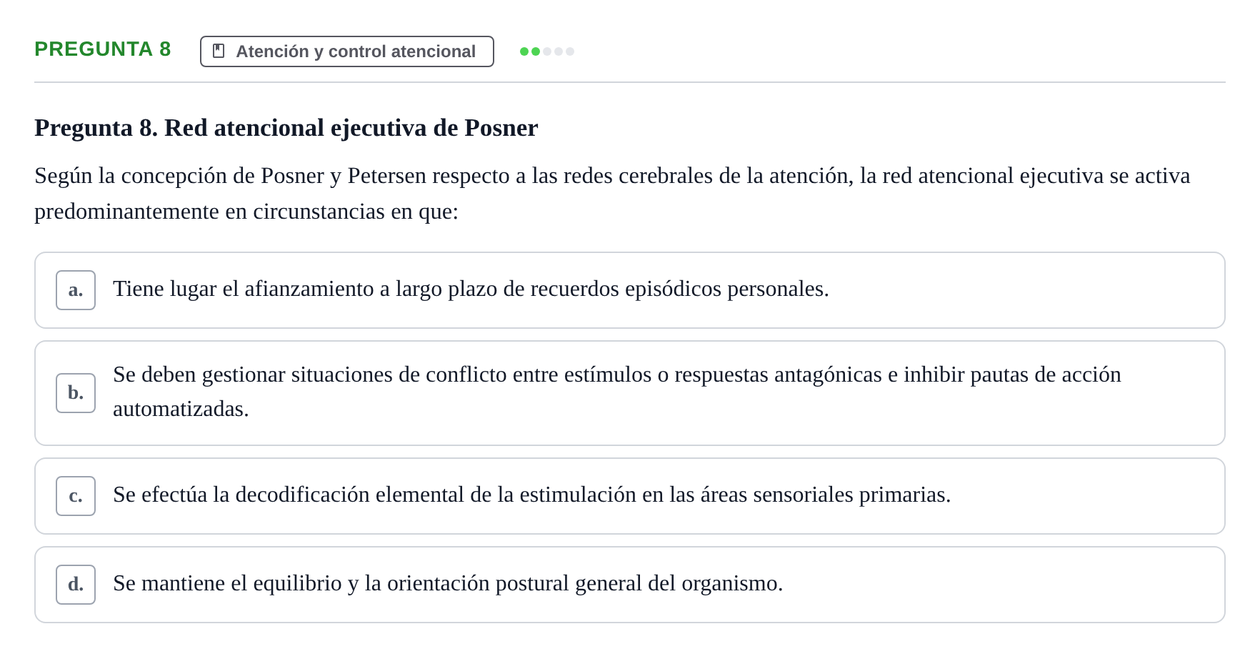Enunciado: Pregunta 8