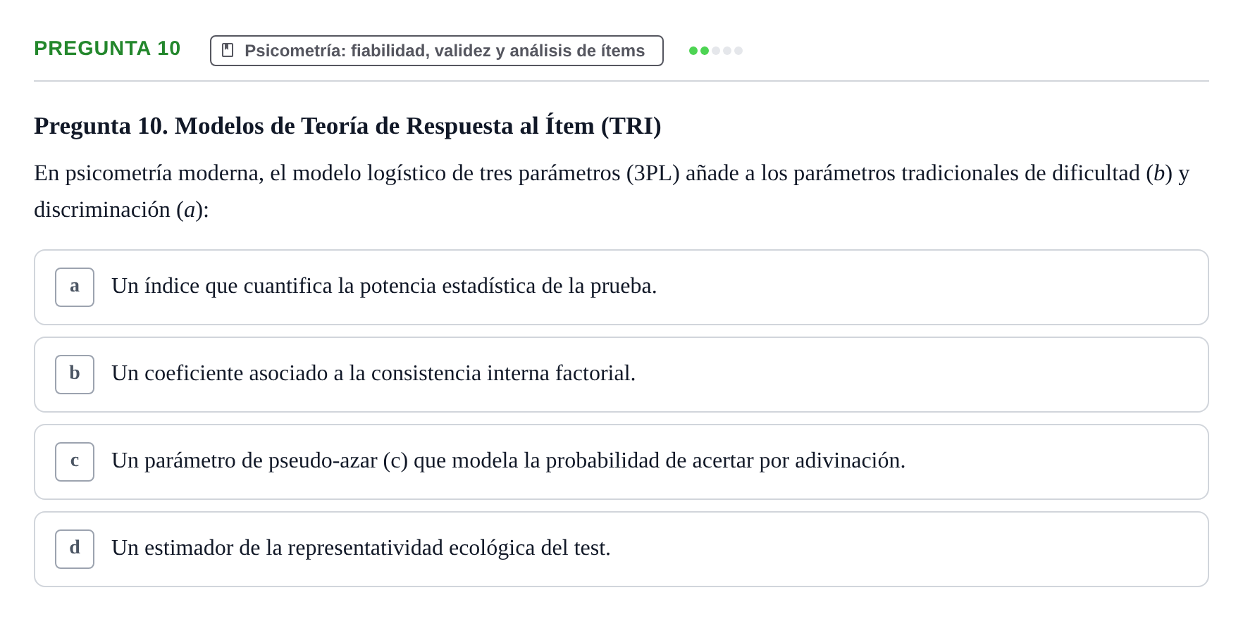 Enunciado: Pregunta 10