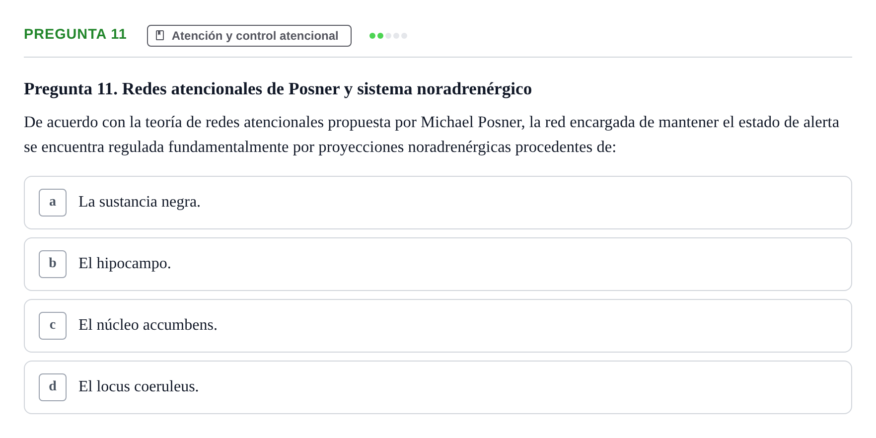 Enunciado: Pregunta 11