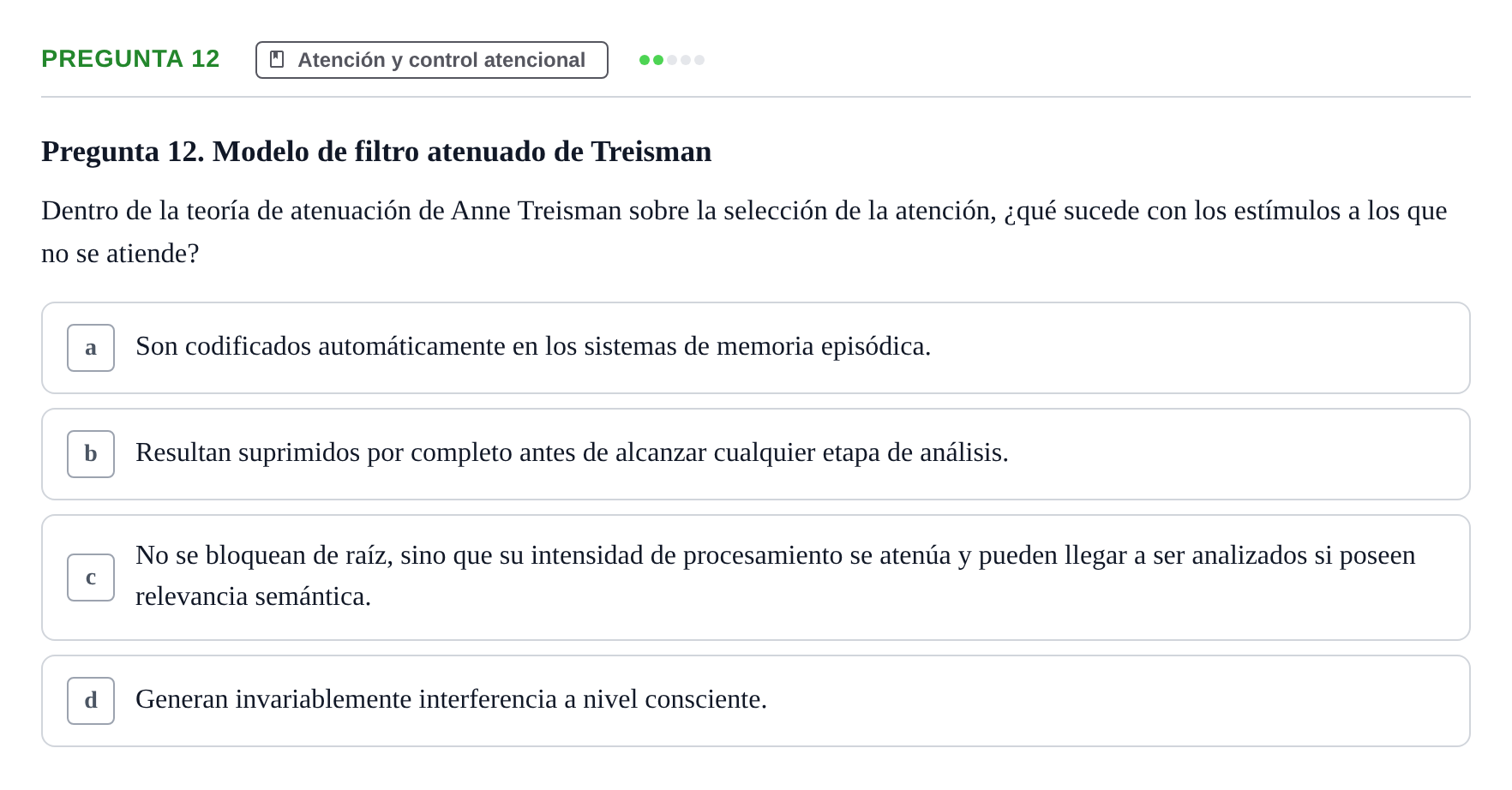 Enunciado: Pregunta 12