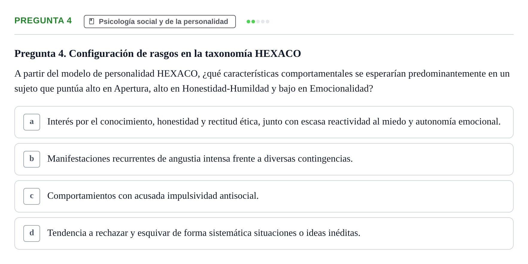 Enunciado: Pregunta 4