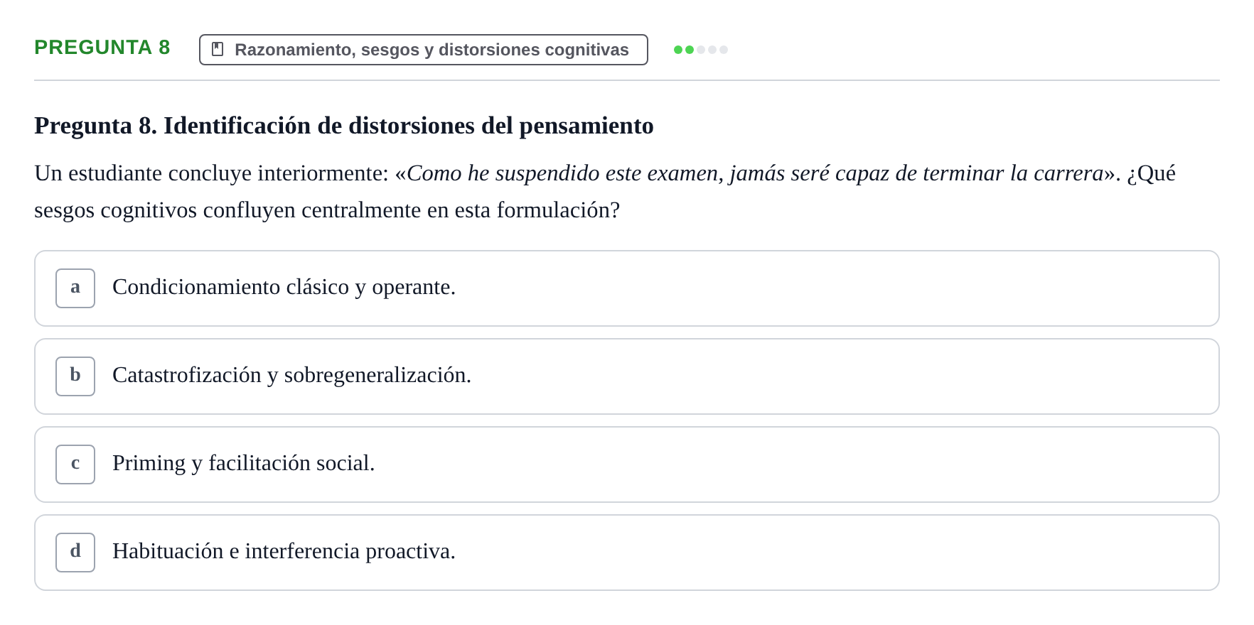 Enunciado: Pregunta 8