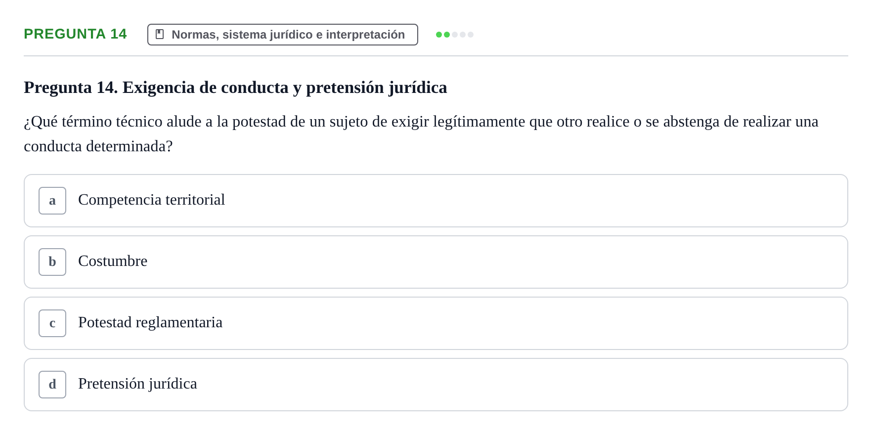 Enunciado: Pregunta 14