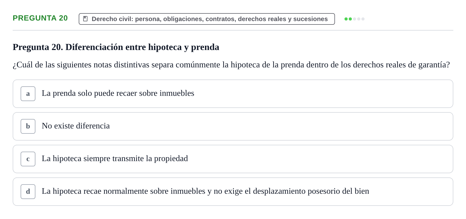 Enunciado: Pregunta 20