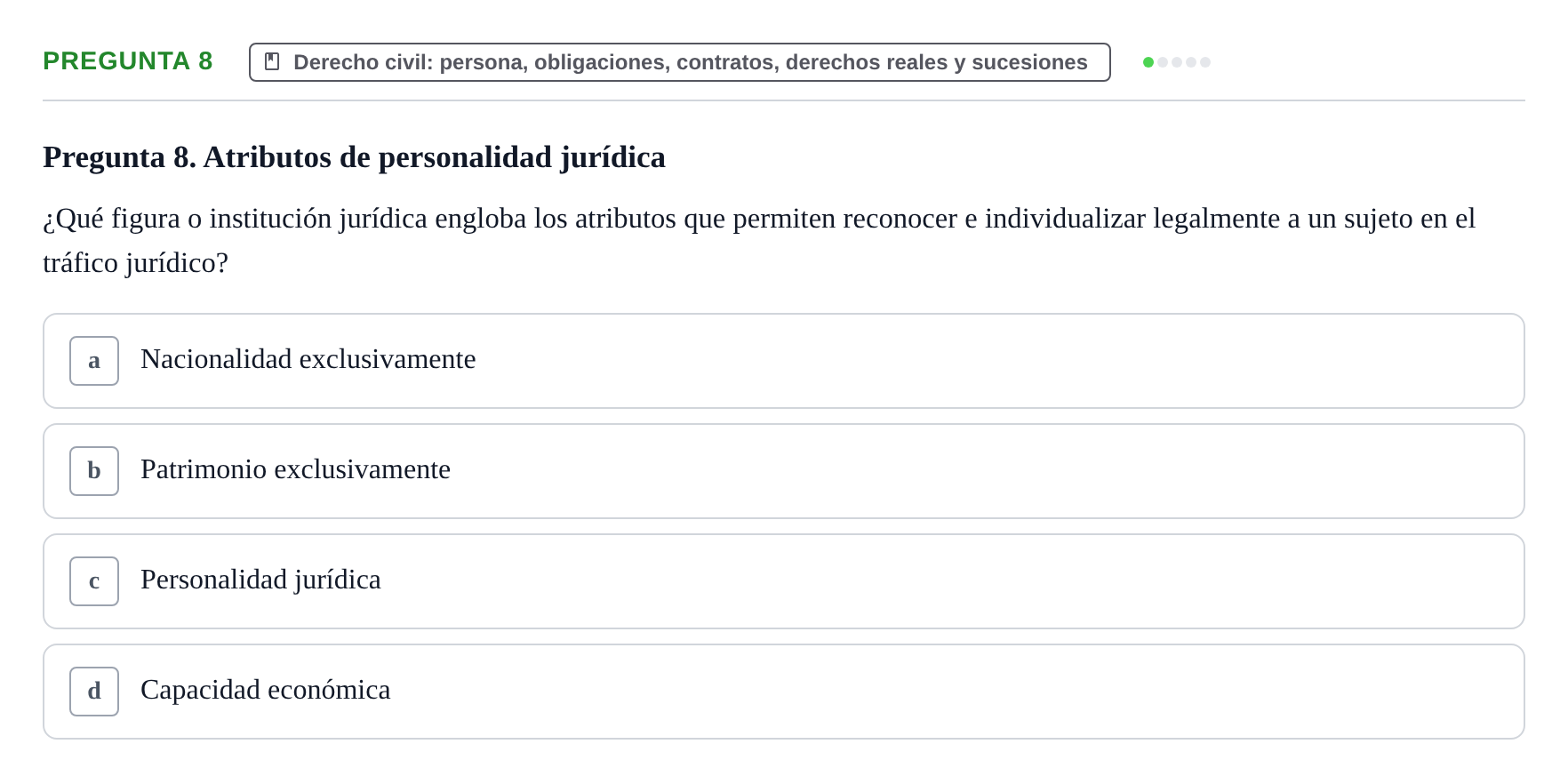 Enunciado: Pregunta 8