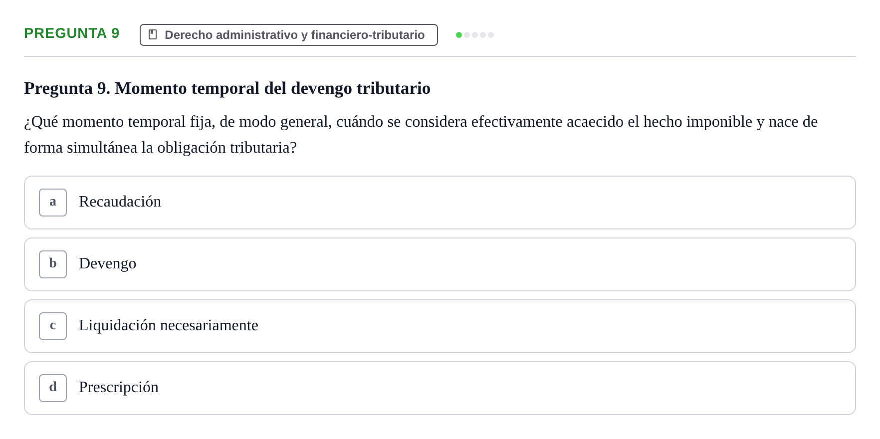 Enunciado: Pregunta 9