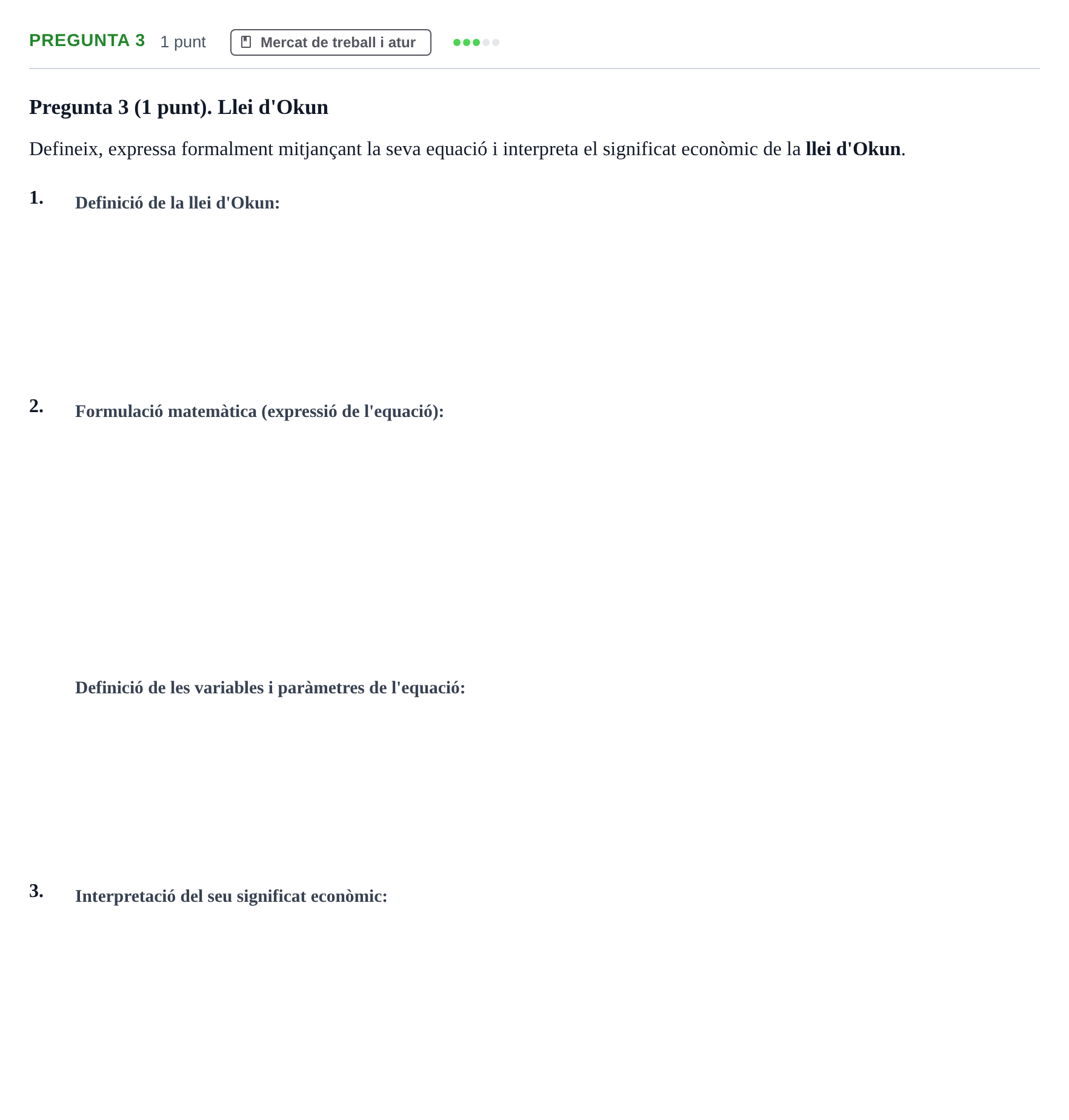 Enunciado: Pregunta 3 · Introducció a l’Economia UDG Juny 2019