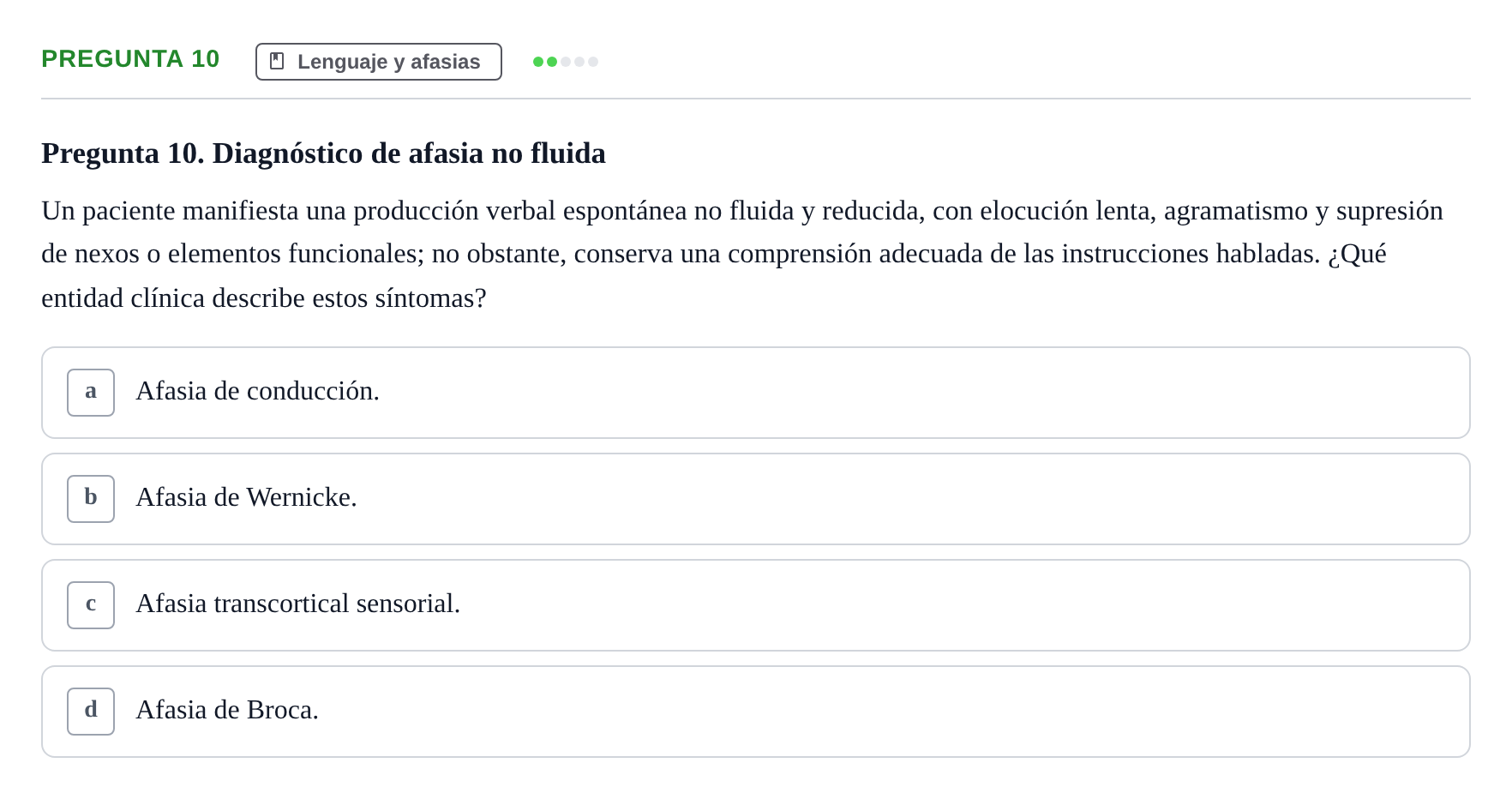 Enunciado: Pregunta 10