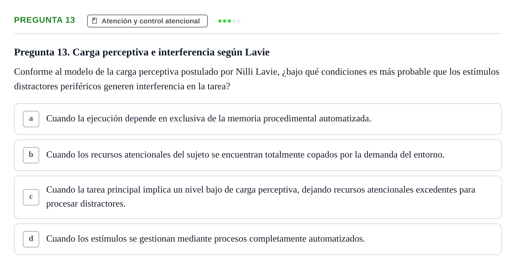 Enunciado: Pregunta 13
