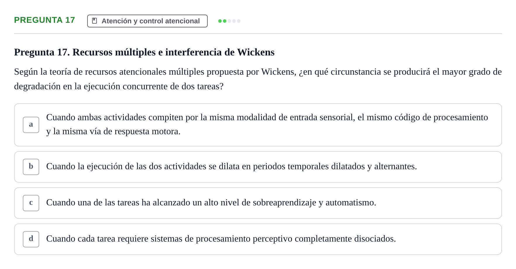 Enunciado: Pregunta 17