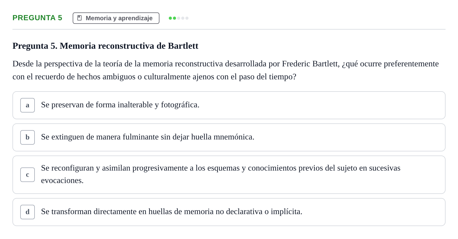 Enunciado: Pregunta 5