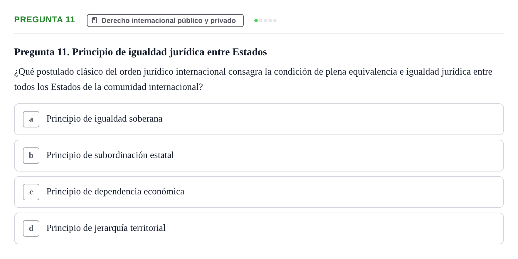 Enunciado: Pregunta 11