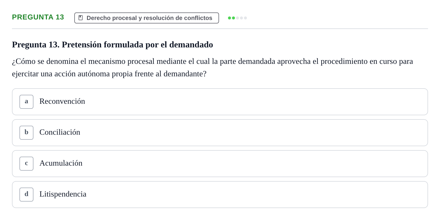 Enunciado: Pregunta 13