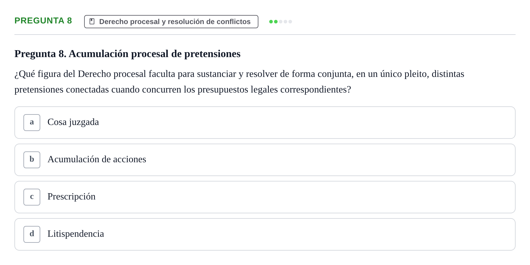 Enunciado: Pregunta 8