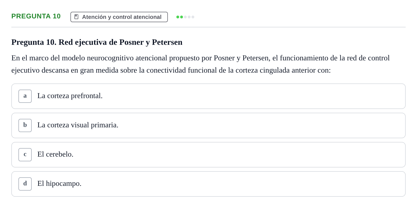 Enunciado: Pregunta 10